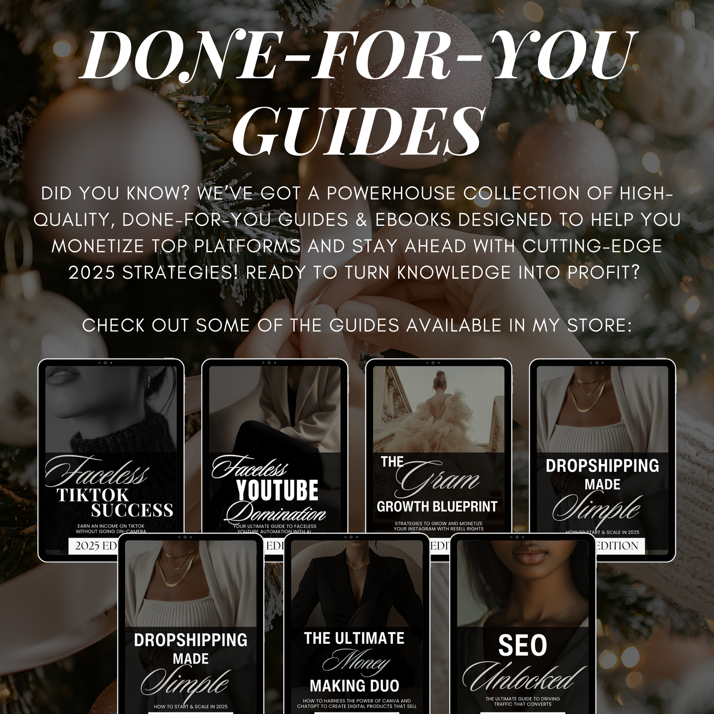 Blush Frost Christmas: 100 Elegant Holiday Stock Photos in Soft Pink Tones for Modern Brands & Creators