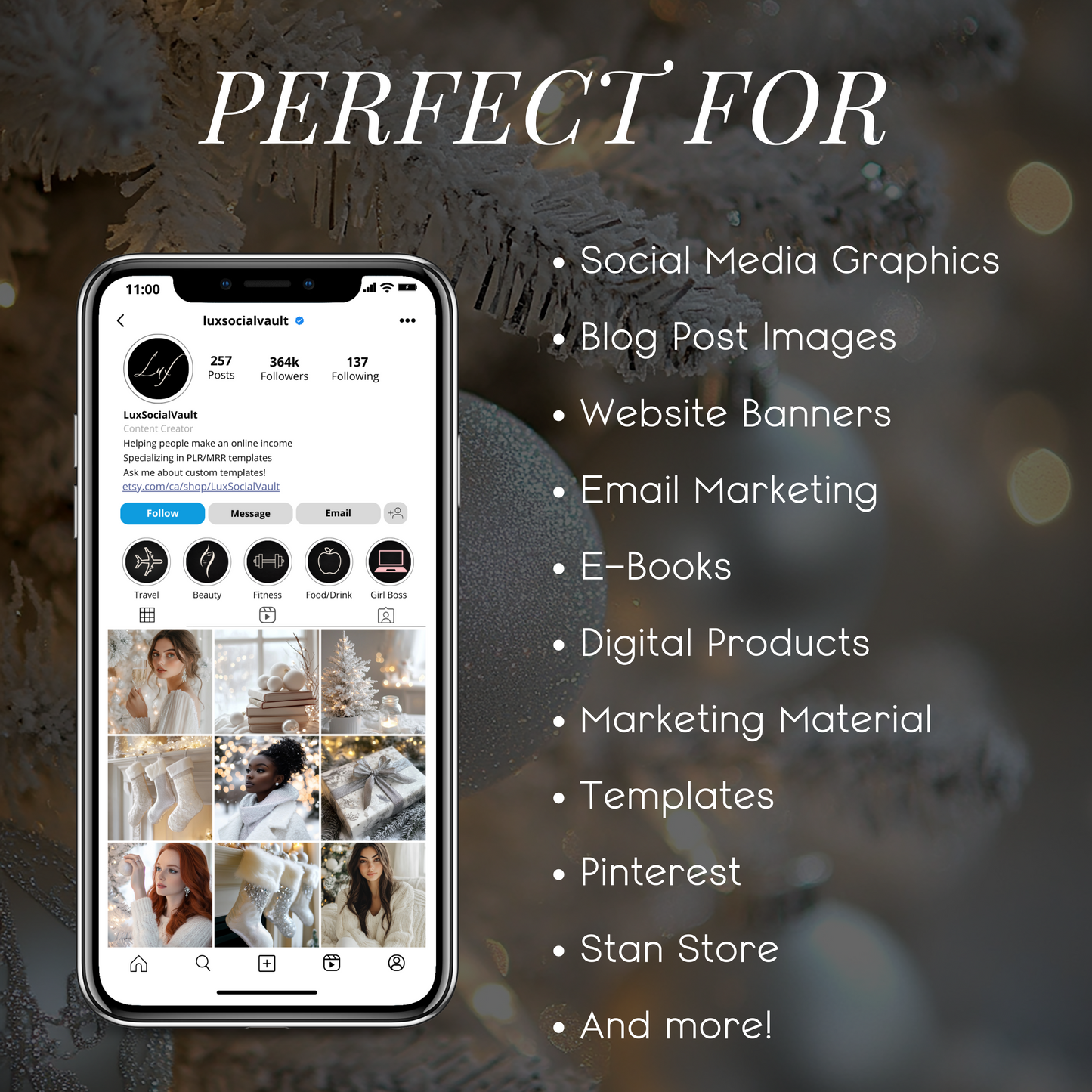 Glacial Tranquility: 100 Elegant White & Silver Christmas Stock Photos for Timeless Holiday Branding