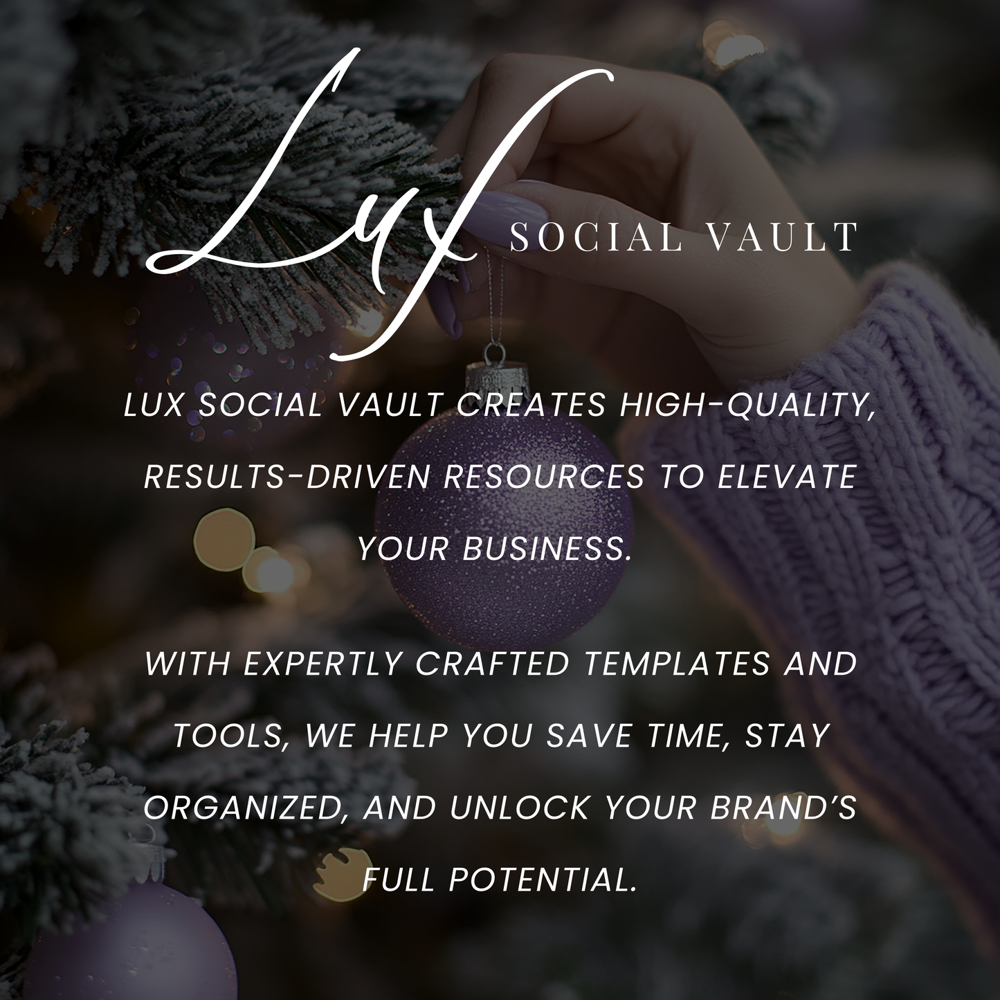 Frosted Lavender Christmas: Serene 100 Holiday Stock Photos for Bloggers, Influencers & Stylish Brands