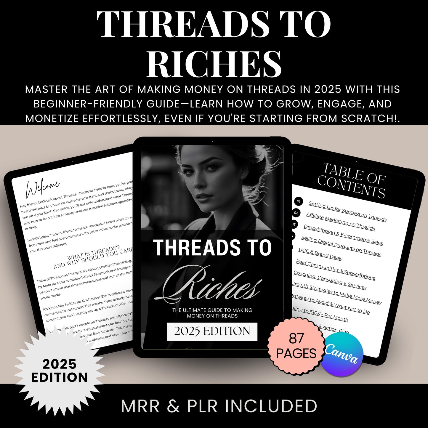 Unlock the secrets to turning Threads into a profitable platform with "Threads to Riches." This step-by-step guide is perfect for beginners and online entrepreneurs looking to generate real income from Meta’s fast-growing social media.