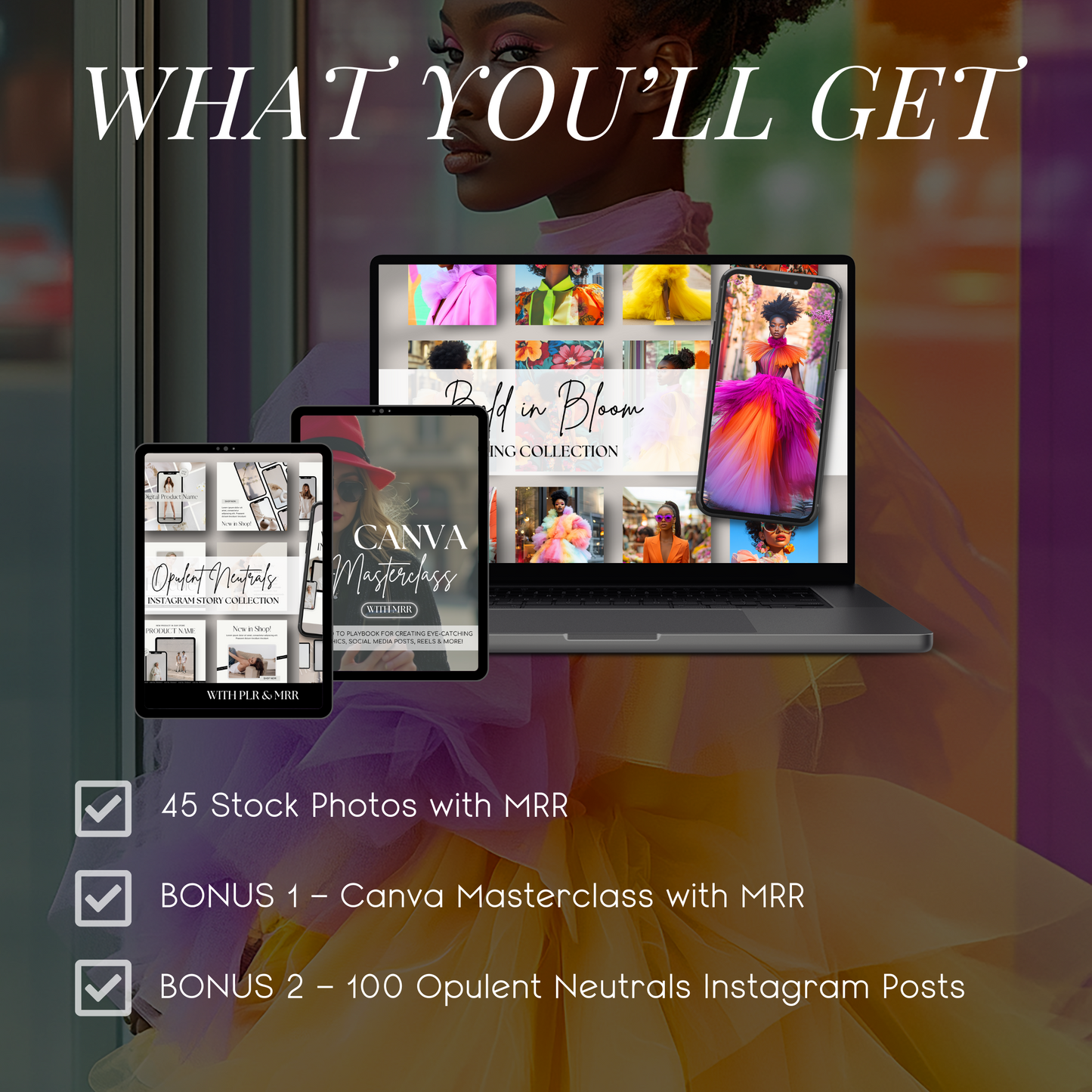 Bold in Bloom Stock Photo Collection – 45 Fashion-Forward Images for Brands That Celebrate Beauty & Boldness