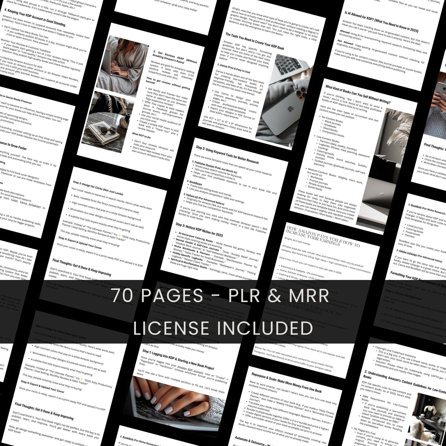 Amazon KDP Playbook – Your Beginner-Friendly Guide to Making Passive Income with Low & No-Content Books in 2025