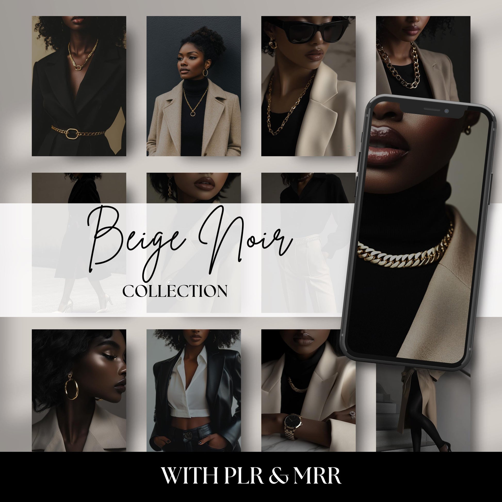 Elevate your brand with the Beige Noir Stock Photo Collection featuring melanin-rich models, neutral beige tones, and minimalist black accents. Perfect for bloggers, content creators, and small business owners seeking chic, modern, and high-quality lifestyle imagery.