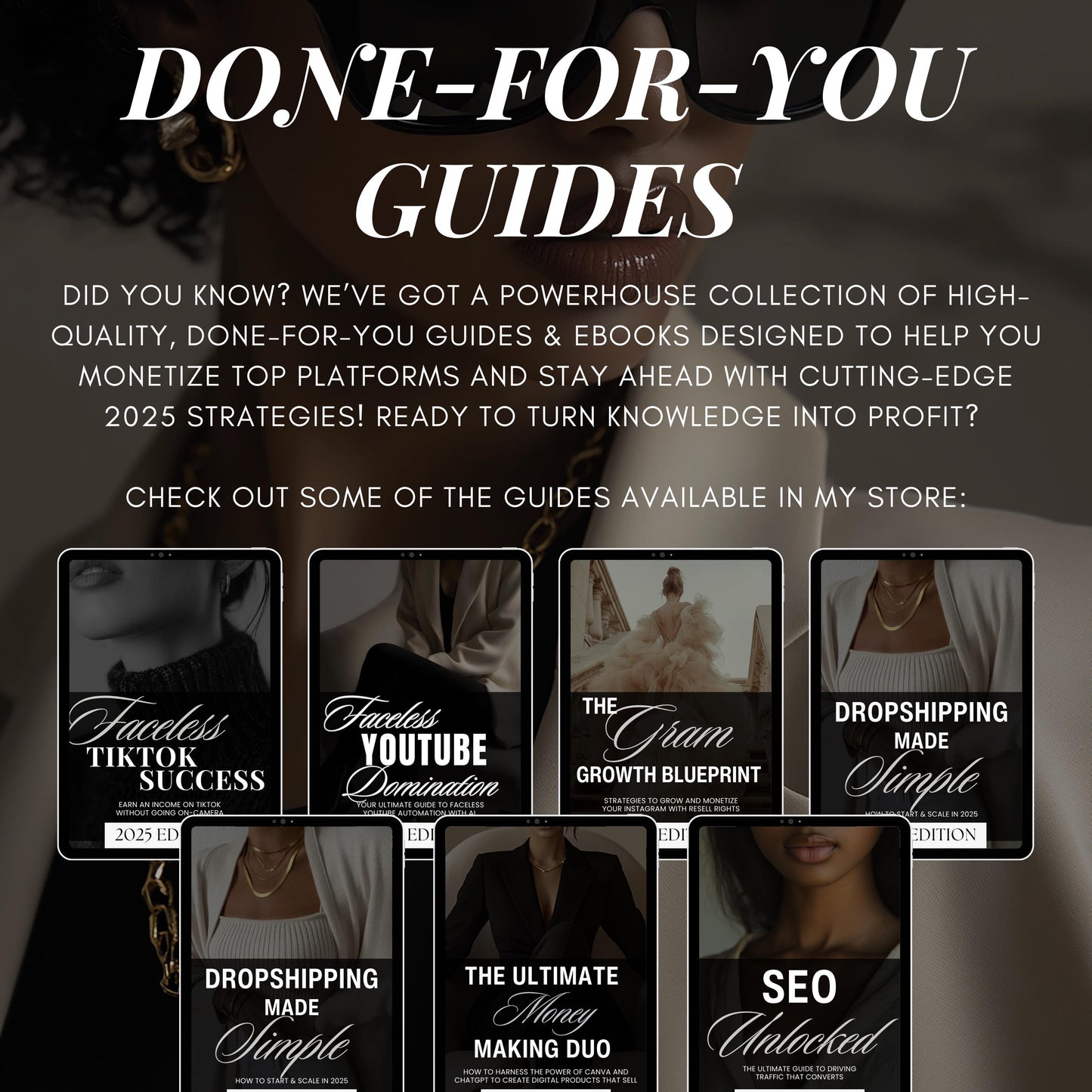 Beige Noir: 45 Minimalist Stock Photos Celebrating Melanin Beauty in Chic Beige & Black Tones for Modern Brands