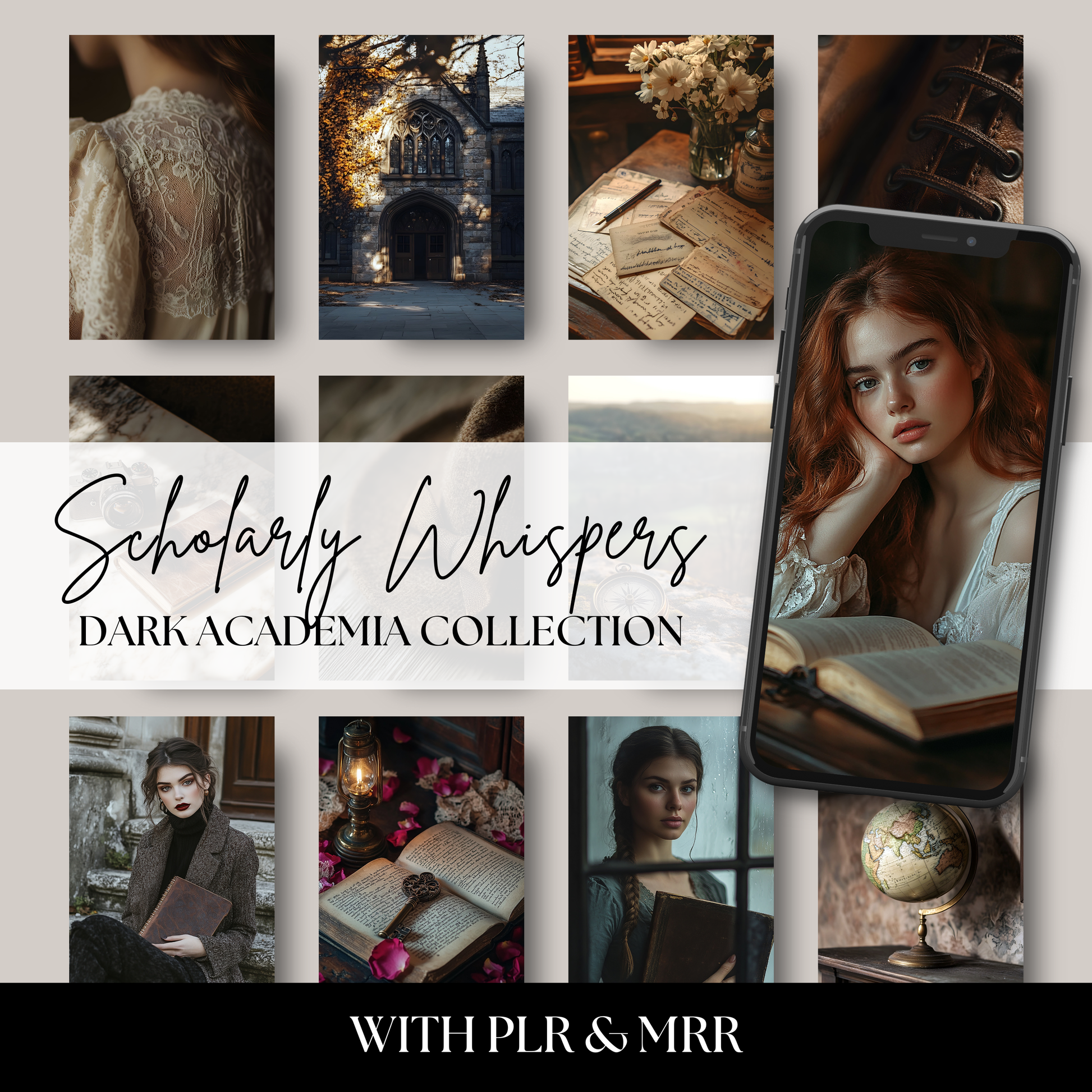 Moody and vintage-inspired dark academia stock photo collection featuring antique books, candlelit still lifes, velvet textures, and scholarly aesthetics. Perfect for blogs, Pinterest pins, and aesthetic branding.