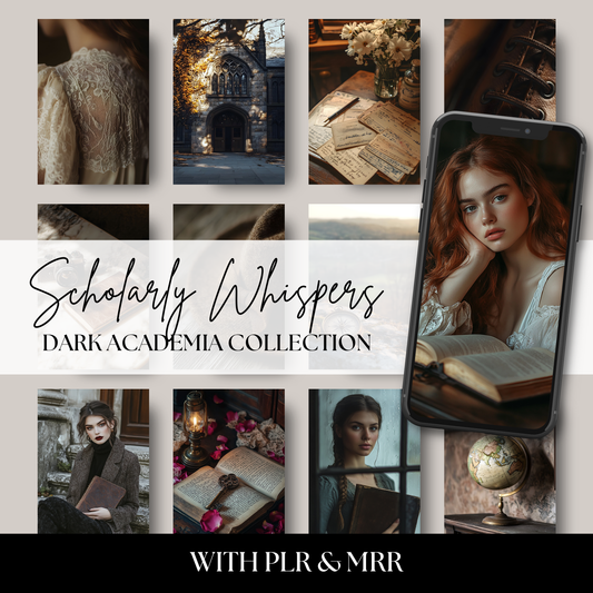 Moody and vintage-inspired dark academia stock photo collection featuring antique books, candlelit still lifes, velvet textures, and scholarly aesthetics. Perfect for blogs, Pinterest pins, and aesthetic branding.