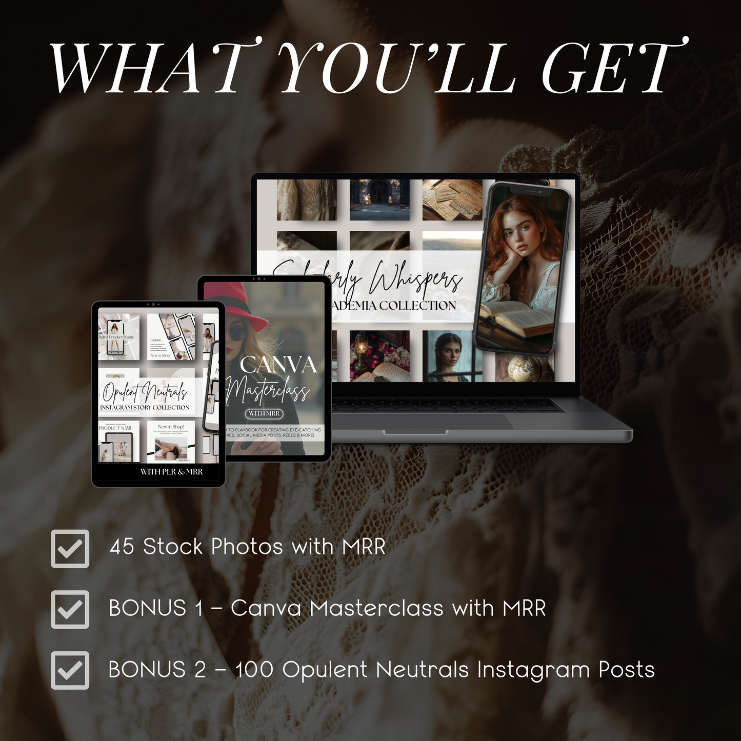 Scholarly Whispers: A 45-Image Dark Academia Stock Photo Collection for Writers, Creators & Aesthetic Brands