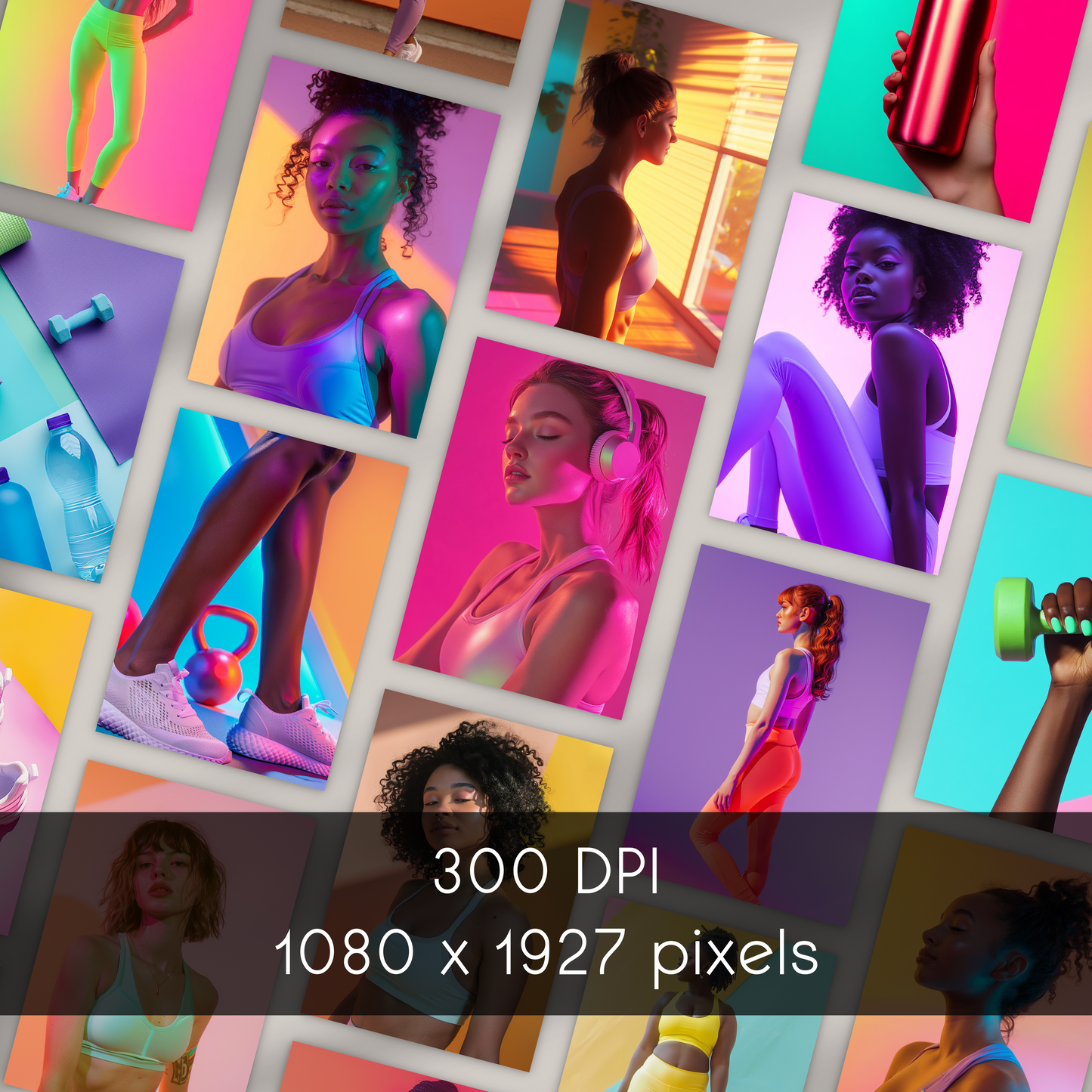 Glow-Up Fitness: 45 Vibrant Stock Photos for Fitness Coaches, Wellness Brands & Bold Content Creators