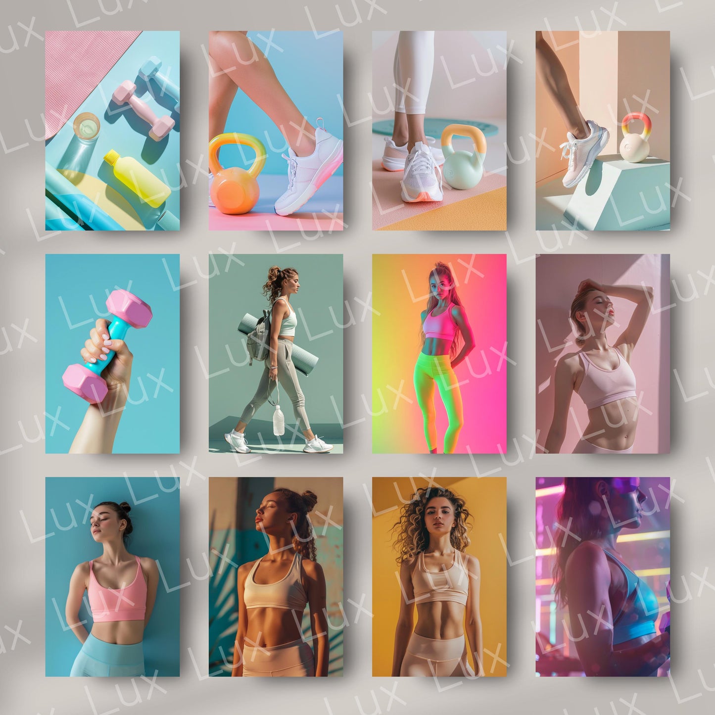 Glow-Up Fitness: 45 Vibrant Stock Photos for Fitness Coaches, Wellness Brands & Bold Content Creators