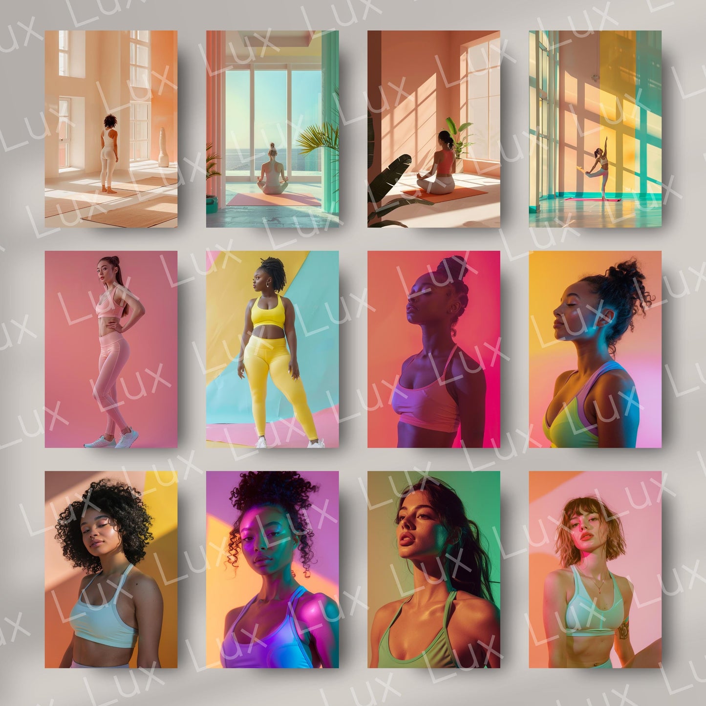 Glow-Up Fitness: 45 Vibrant Stock Photos for Fitness Coaches, Wellness Brands & Bold Content Creators