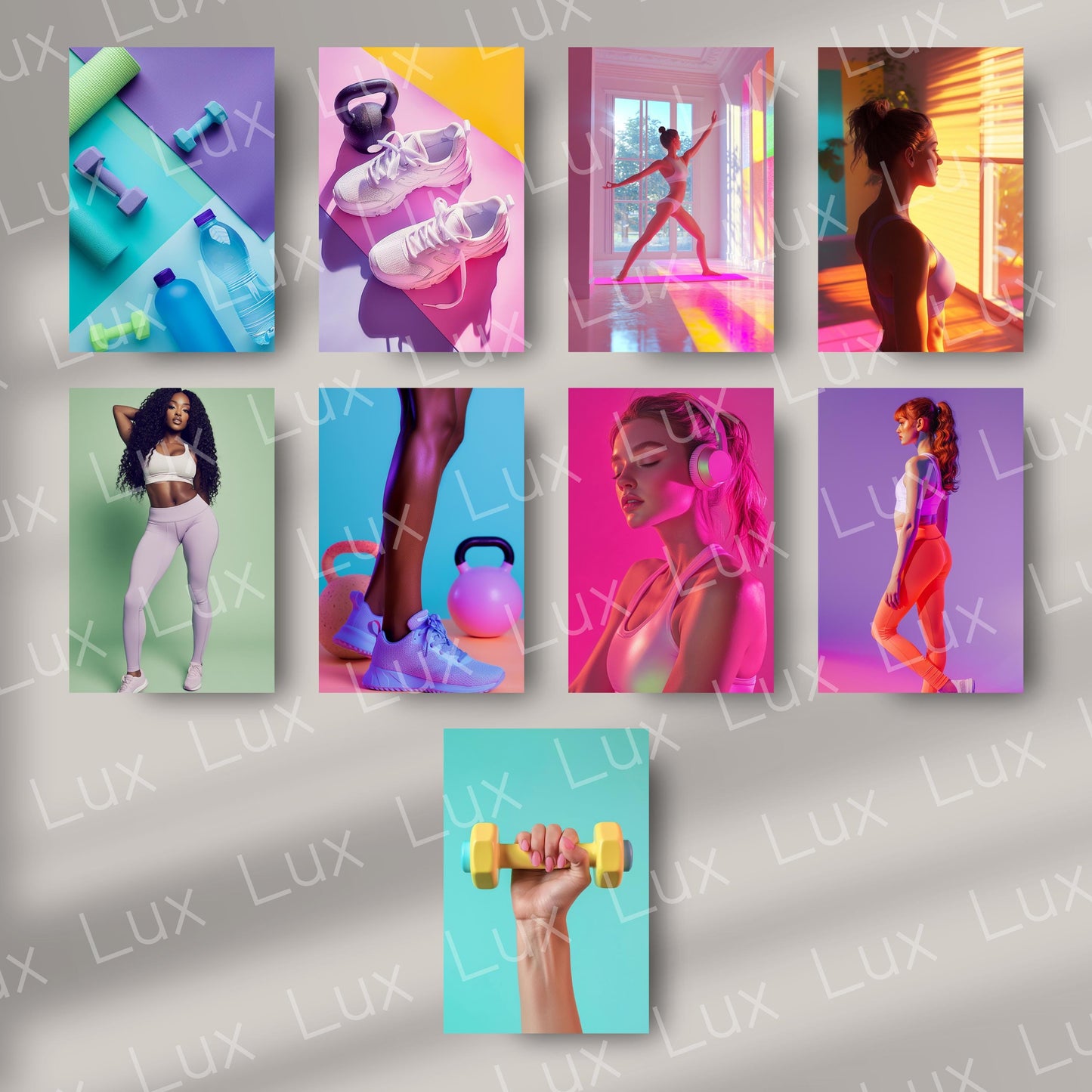 Glow-Up Fitness: 45 Vibrant Stock Photos for Fitness Coaches, Wellness Brands & Bold Content Creators