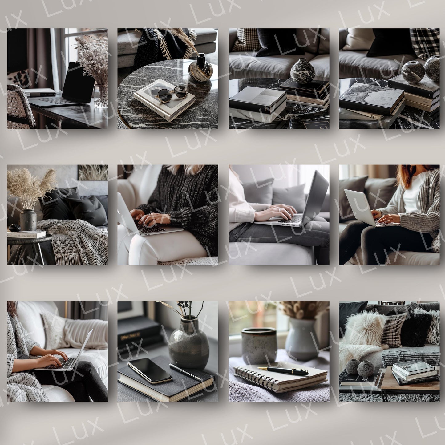 Grey Elegance: 45 Minimalist Stock Photos to Elevate Your Work-from-Home Aesthetic