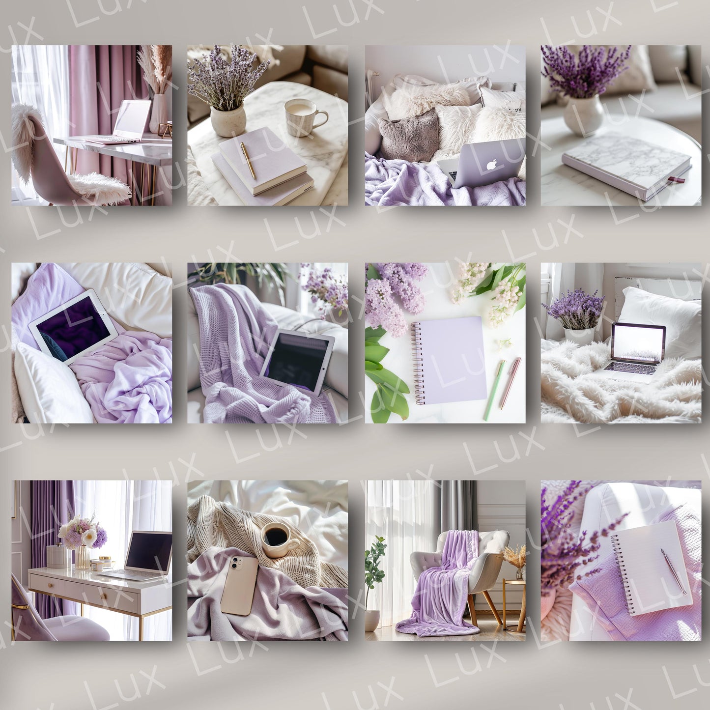 Lavender Bliss: 45 Serene Work-from-Home Stock Photos to Elevate Your Brand’s Calm, Creative Vibe