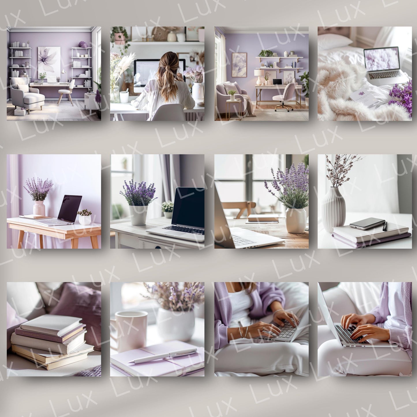 Lavender Bliss: 45 Serene Work-from-Home Stock Photos to Elevate Your Brand’s Calm, Creative Vibe