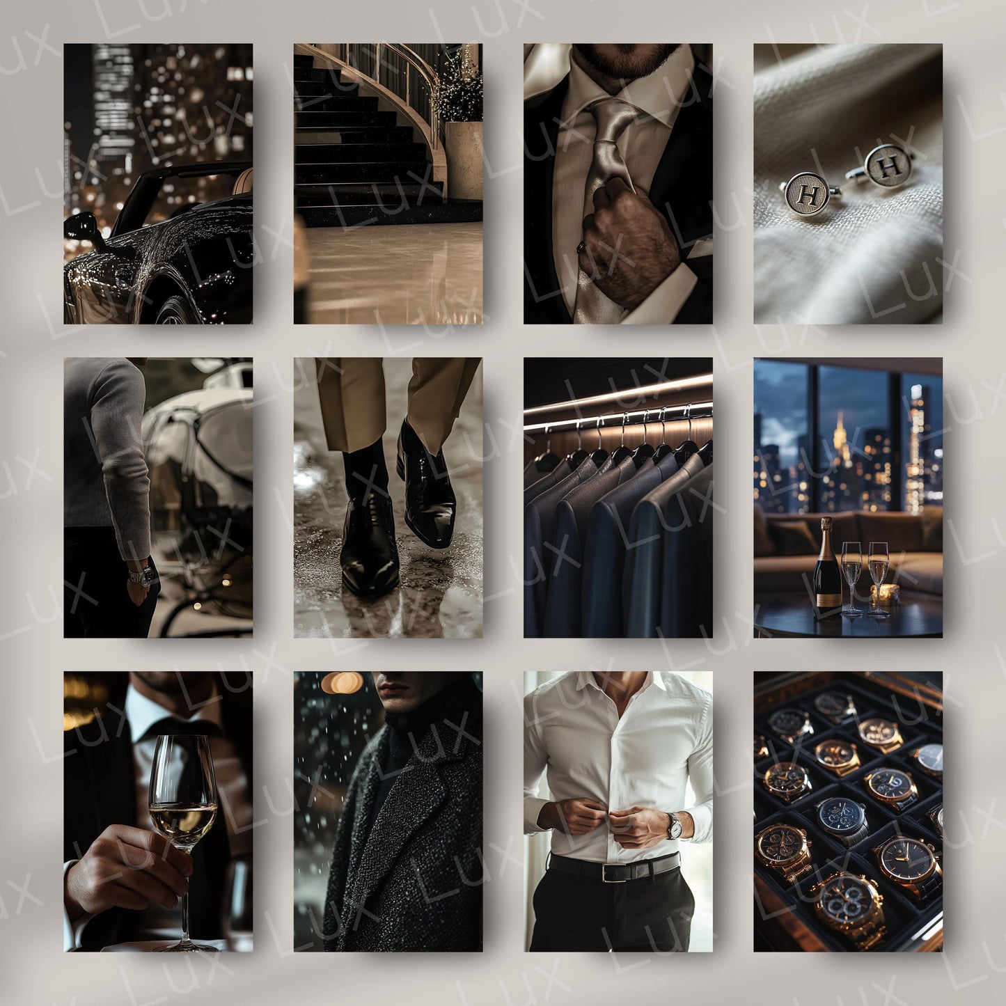 Masculine Prestige: A High-Resolution Photo Collection for Blogs, Brands & Social Media with a Bold Masculine Edge