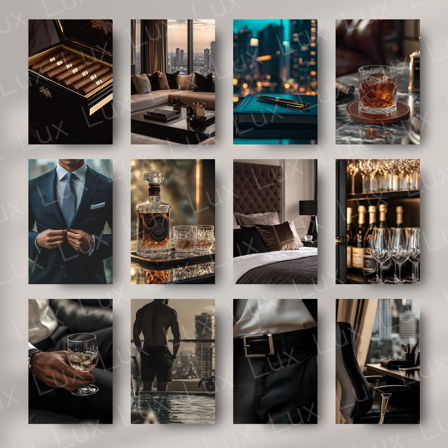 Masculine Prestige: A High-Resolution Photo Collection for Blogs, Brands & Social Media with a Bold Masculine Edge
