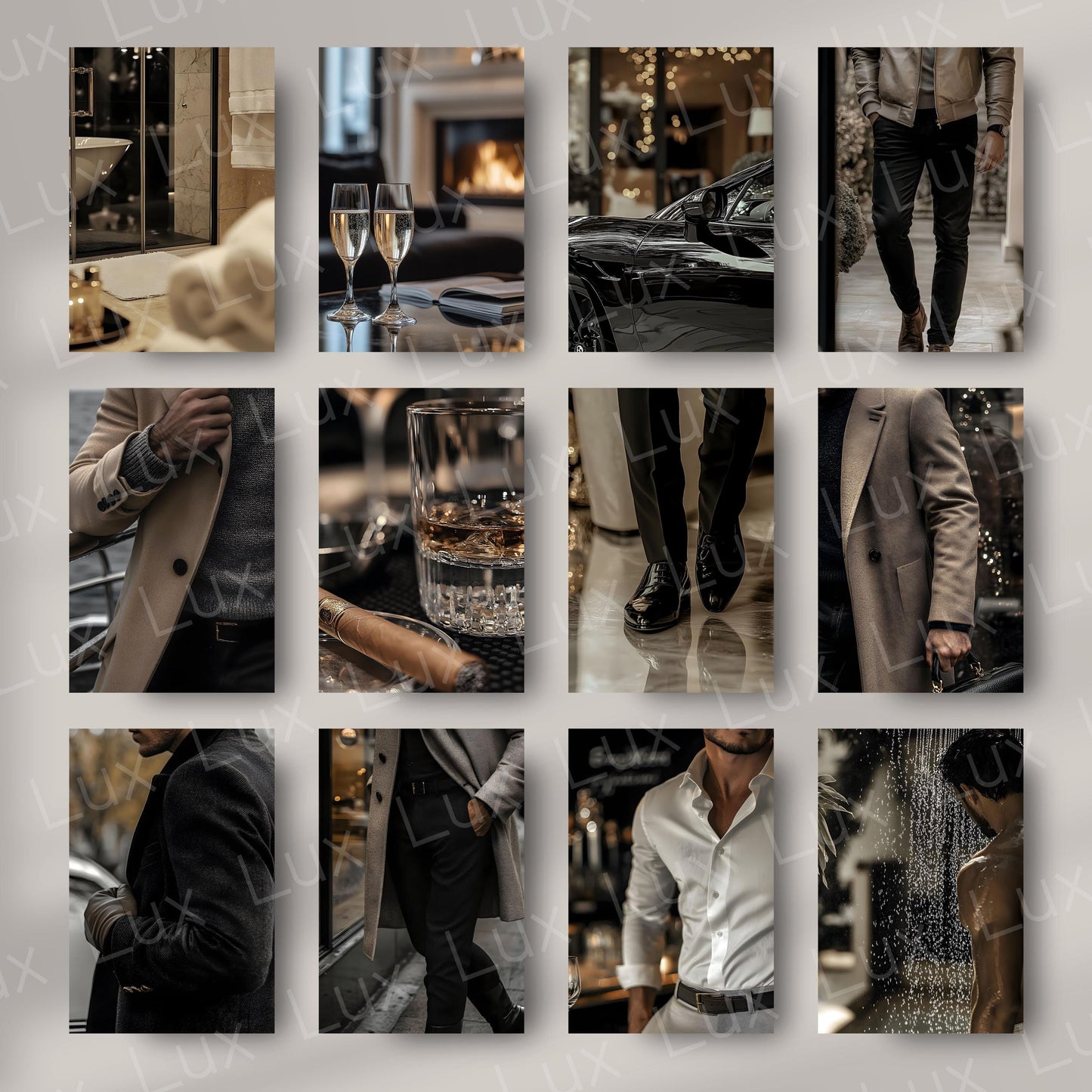 Masculine Prestige: A High-Resolution Photo Collection for Blogs, Brands & Social Media with a Bold Masculine Edge