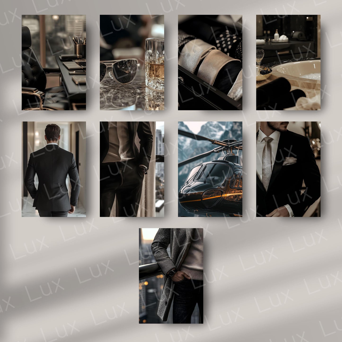 Masculine Prestige: A High-Resolution Photo Collection for Blogs, Brands & Social Media with a Bold Masculine Edge