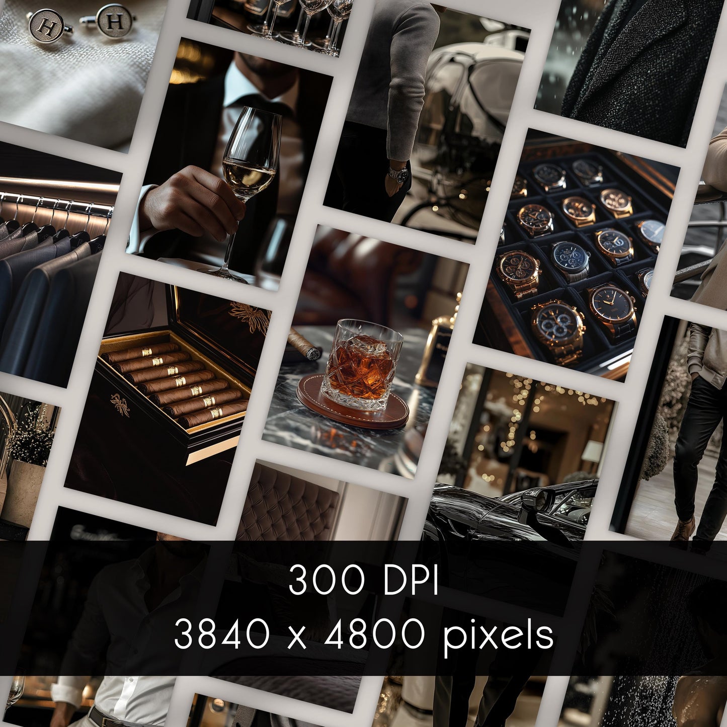 Masculine Prestige: A High-Resolution Photo Collection for Blogs, Brands & Social Media with a Bold Masculine Edge