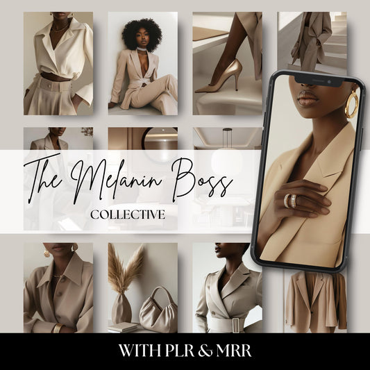 Empower your brand with the Melanin Boss Stock Photo Collection – high-resolution images of confident women of color exuding strength, style, and success. Perfect for diverse branding, lifestyle blogs, and women-led business content.