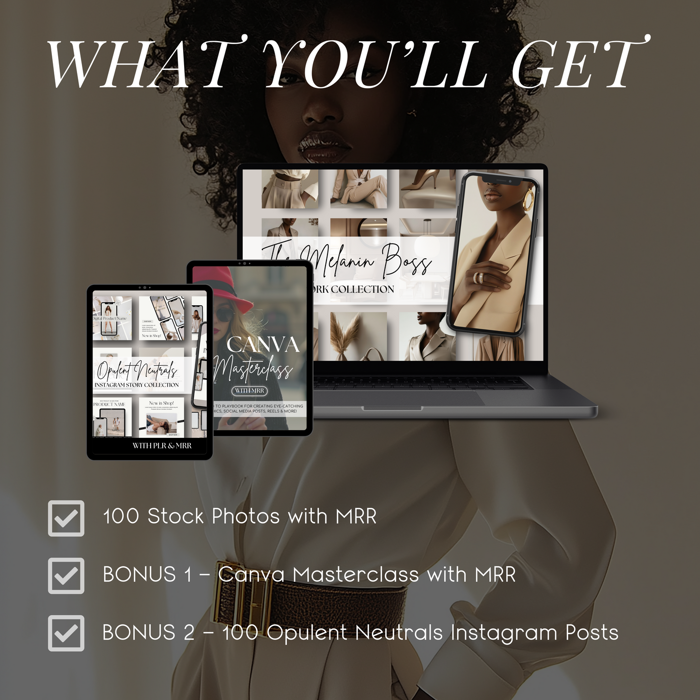 Melanin Boss: A Visual Powerhouse of 100 Stock Photos Designed for Confident, Diverse Brands Who Lead with Style