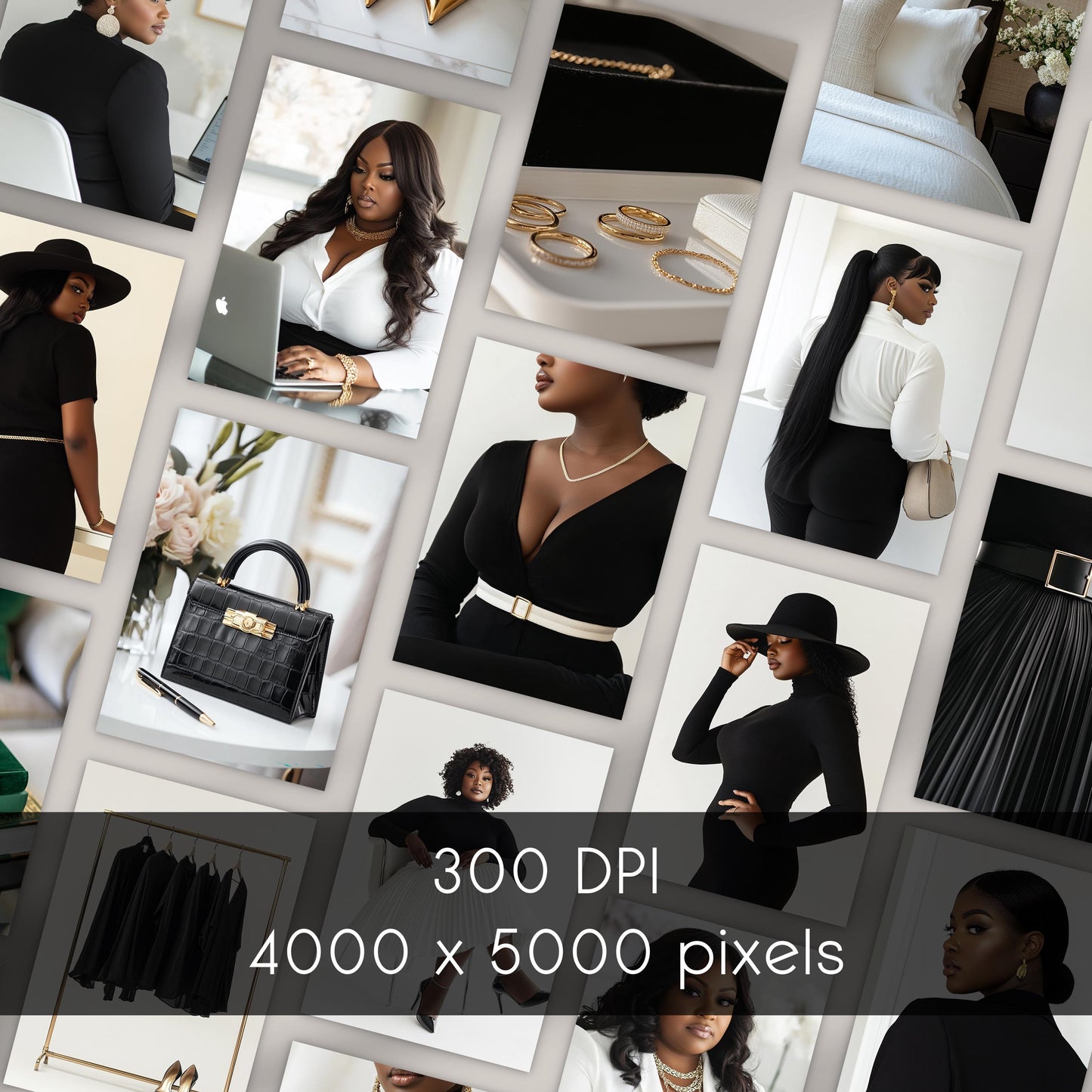 Empowered Melanin Curves: 45 Professional Stock Photos for Creators Celebrating Diversity, Confidence & Curvy Representation