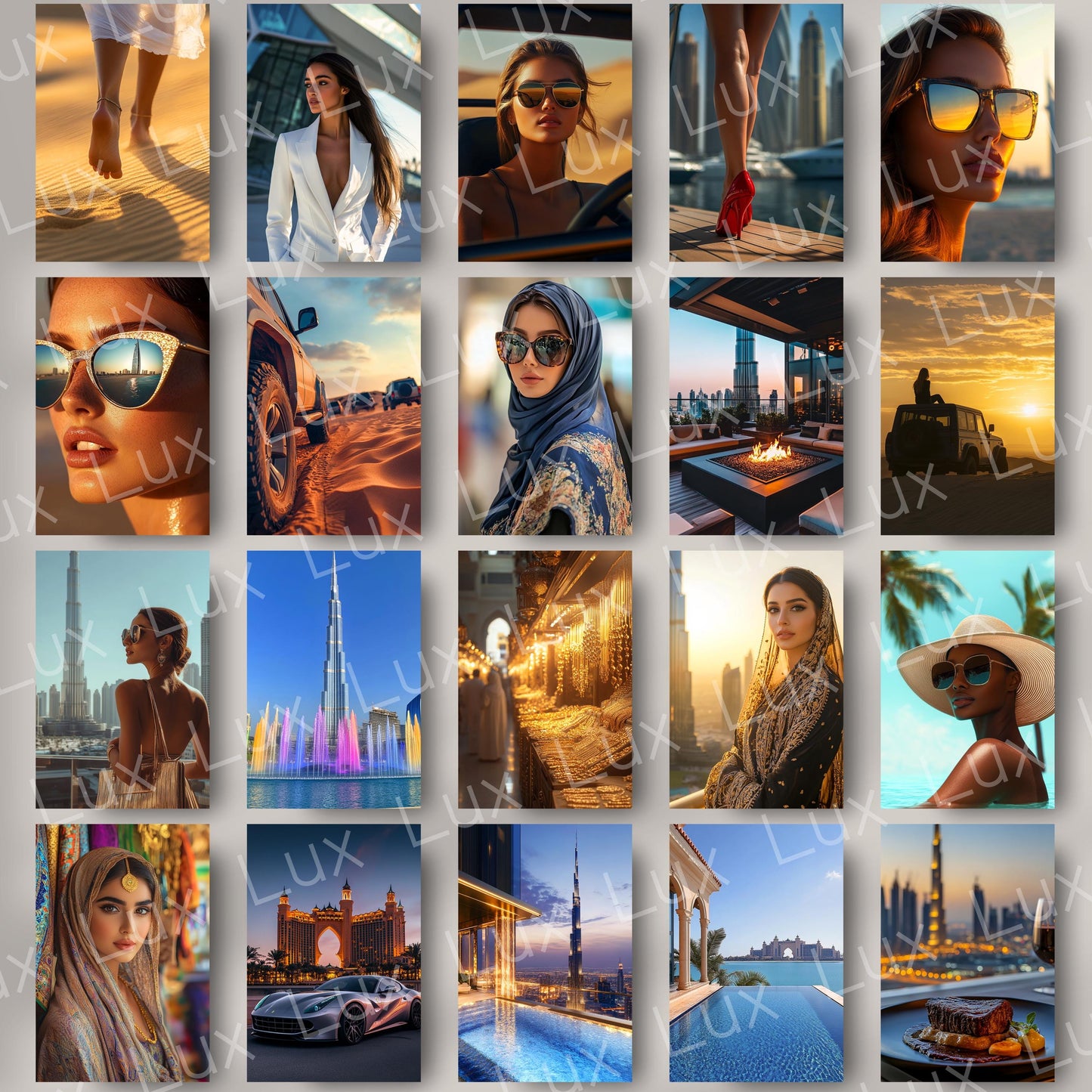 Modern Oasis Dubai: 70 Luxe Lifestyle Stock Photos for Travel Brands, Bloggers & Designers Seeking Sophisticated Global Aesthetic