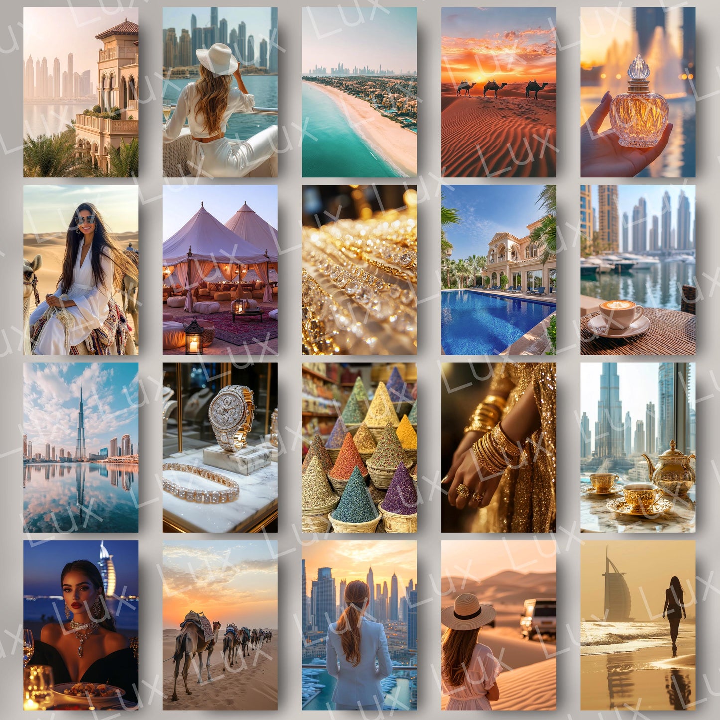 Modern Oasis Dubai: 70 Luxe Lifestyle Stock Photos for Travel Brands, Bloggers & Designers Seeking Sophisticated Global Aesthetic