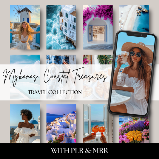 Experience the timeless beauty of Greece with this high-resolution stock photo collection featuring whitewashed architecture, blue domes, coastal views, and minimalist Mediterranean aesthetics—perfect for travel bloggers, content creators, and digital designers.