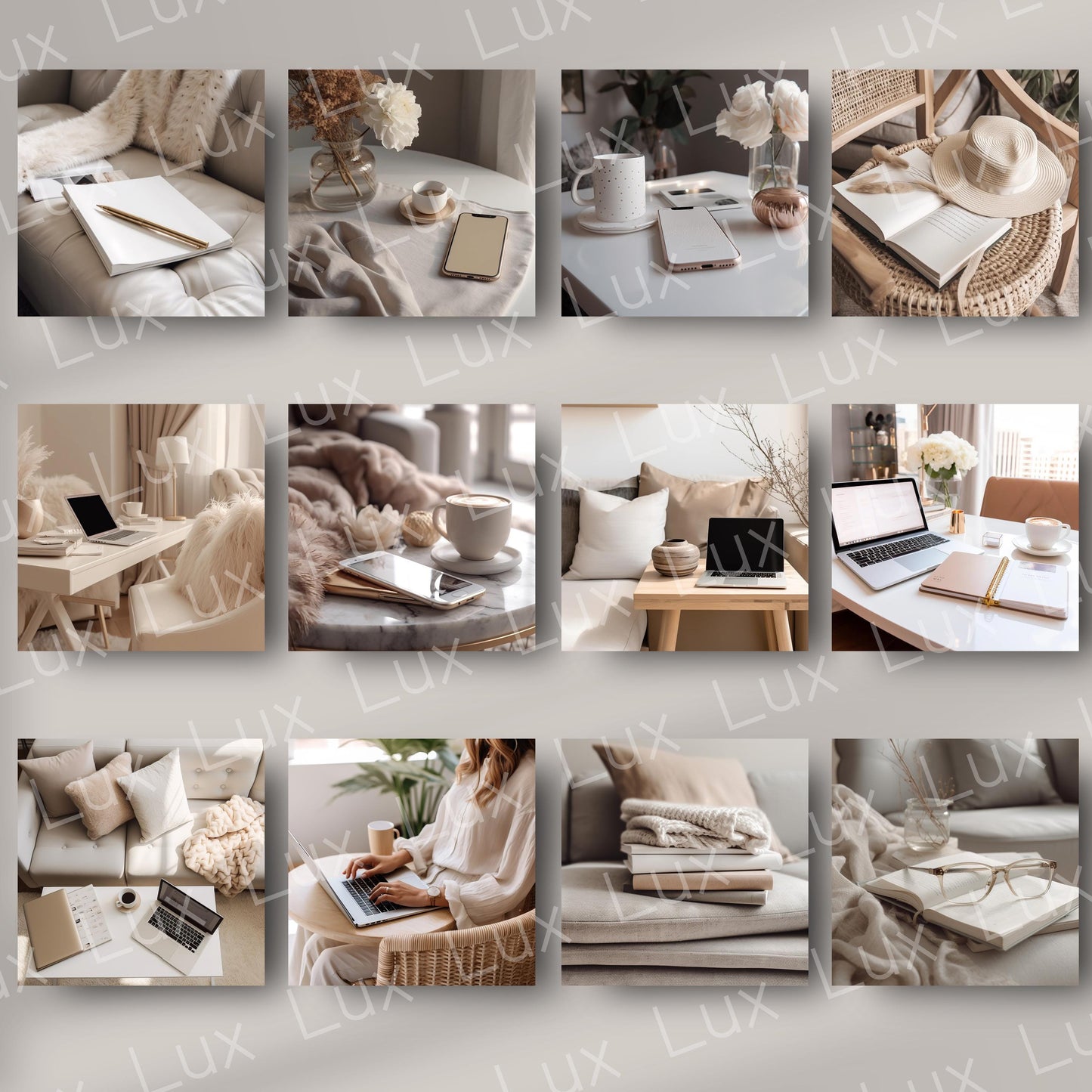 Neutral Haven: 45 Clean & Curated WFH Stock Photos to Elevate Your Brand Vibe