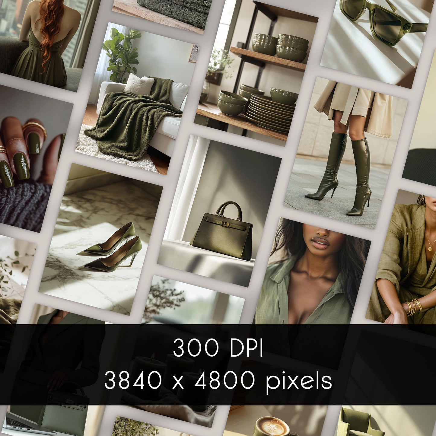 Olive Edit Stock Photo Bundle – 45 Serene & Sophisticated Lifestyle Images for Elevated Content Creation