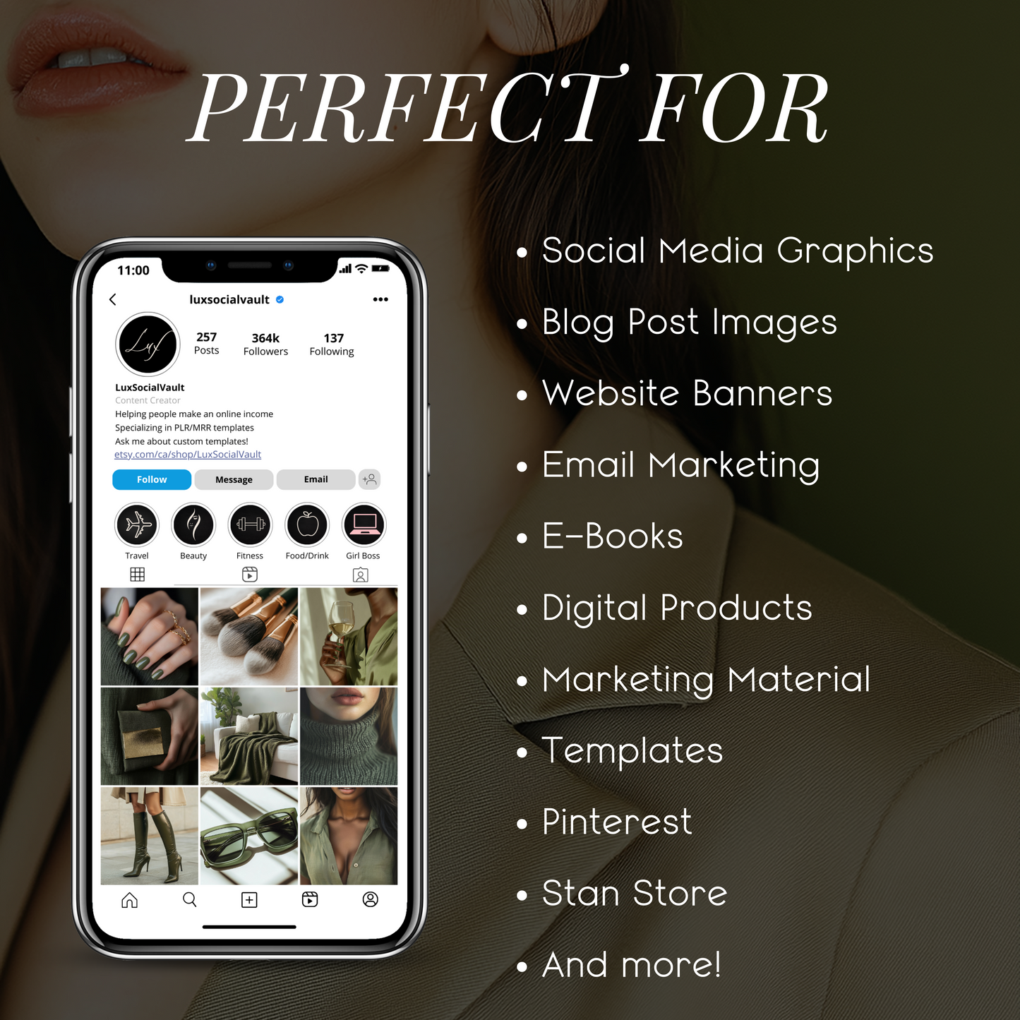 Olive Edit Stock Photo Bundle – 45 Serene & Sophisticated Lifestyle Images for Elevated Content Creation