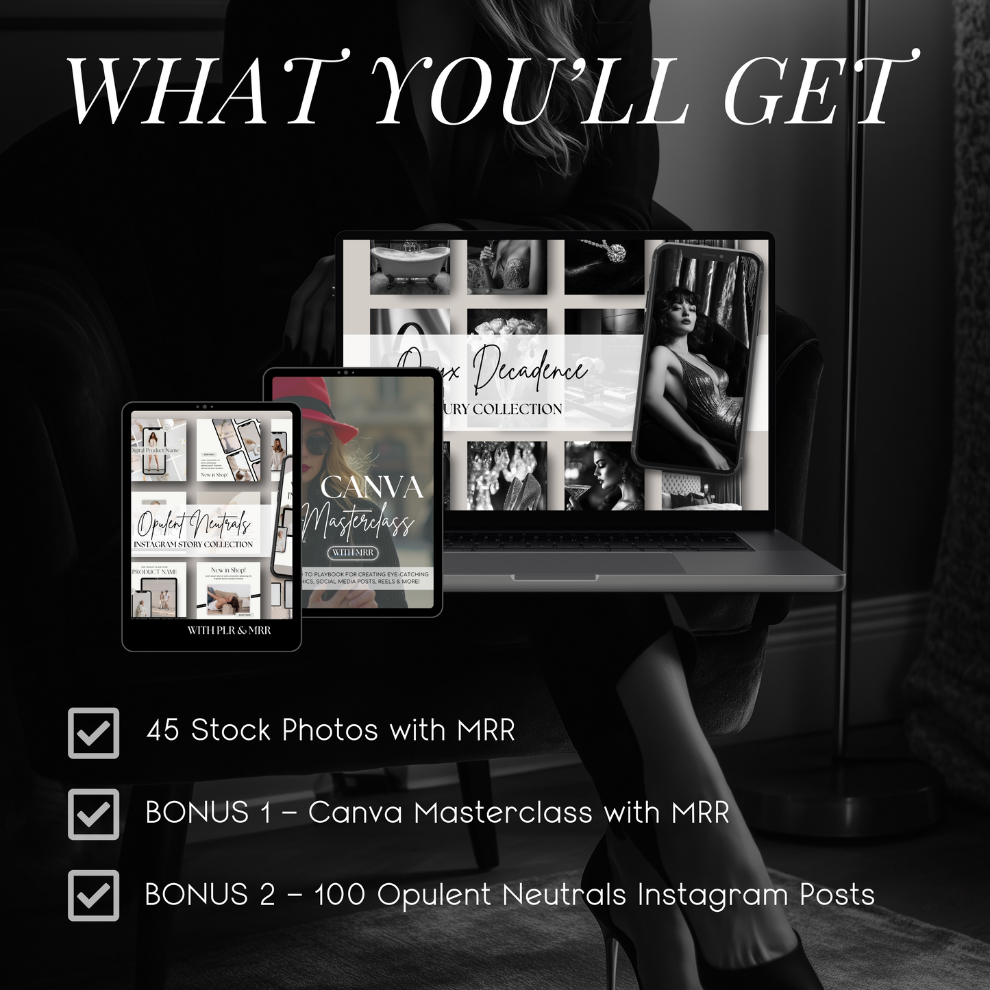 Onyx Decadence: 45 Luxury Stock Photos for Bold, Minimalist Brands Who Love Timeless Black & White