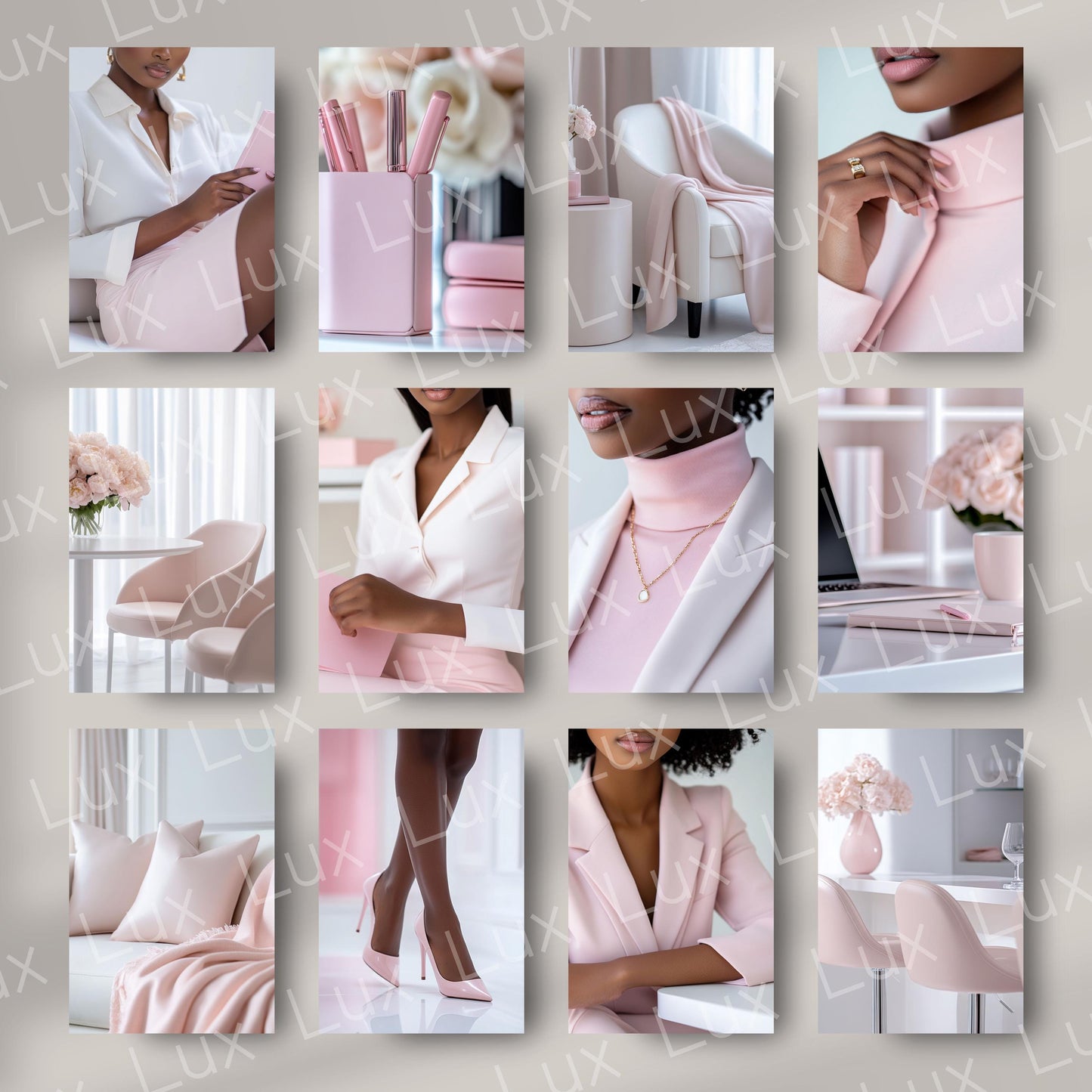 Pink Ambition: 45 Feminine Work-from-Home Images Showcasing Melanin Beauty, Boss Energy & Elevated Aesthetics
