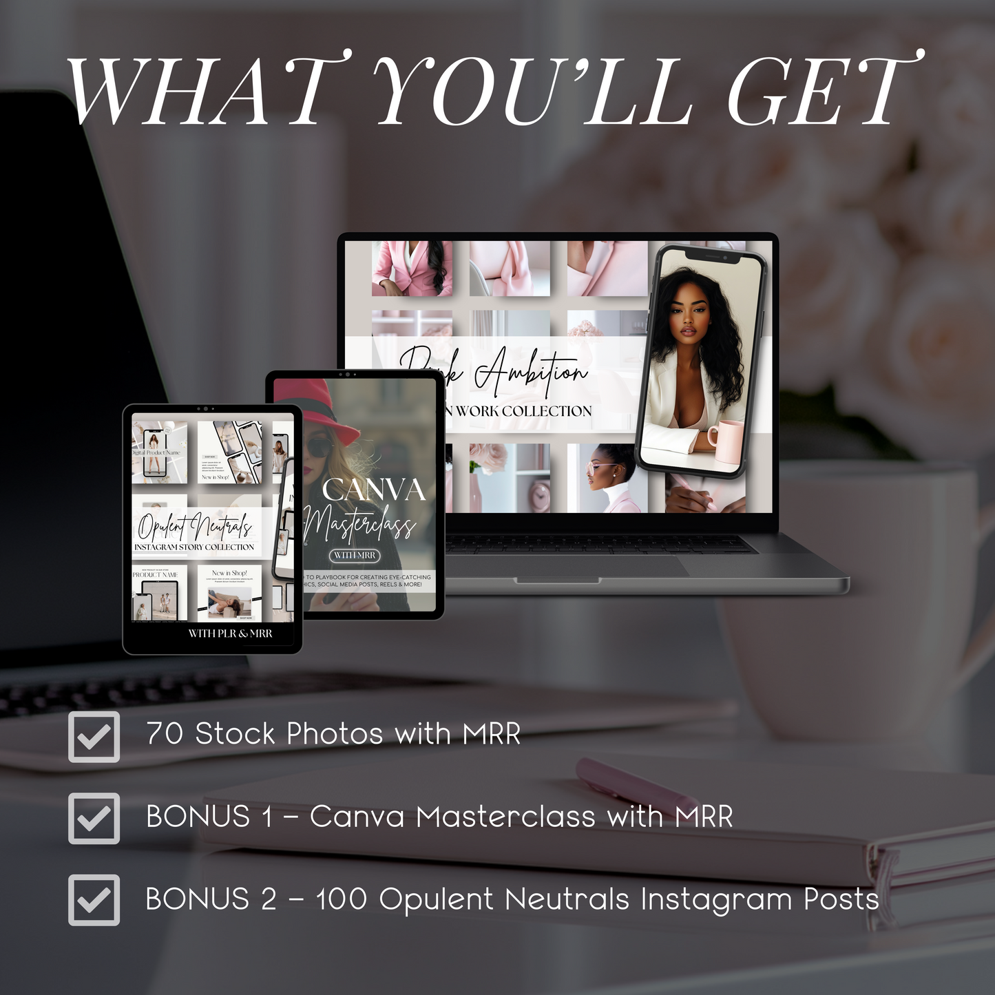 Pink Ambition: 45 Feminine Work-from-Home Images Showcasing Melanin Beauty, Boss Energy & Elevated Aesthetics