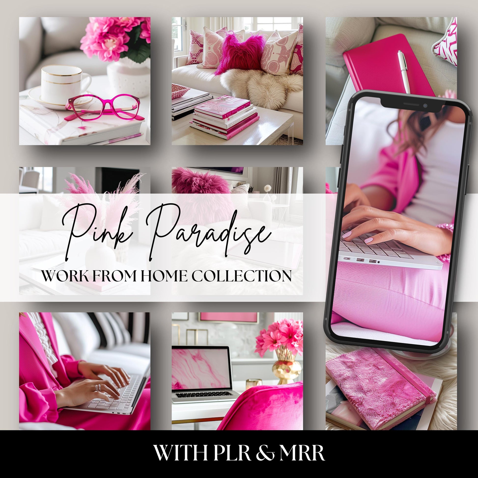 Elevate your brand with the Pink Paradise Hot Pink Work from Home Stock Photo Collection – 70 bold, high-resolution images designed to energize your content, brighten your digital space, and captivate your audience with vibrant, confident pink tones. Perfect for bloggers, coaches, and creators.