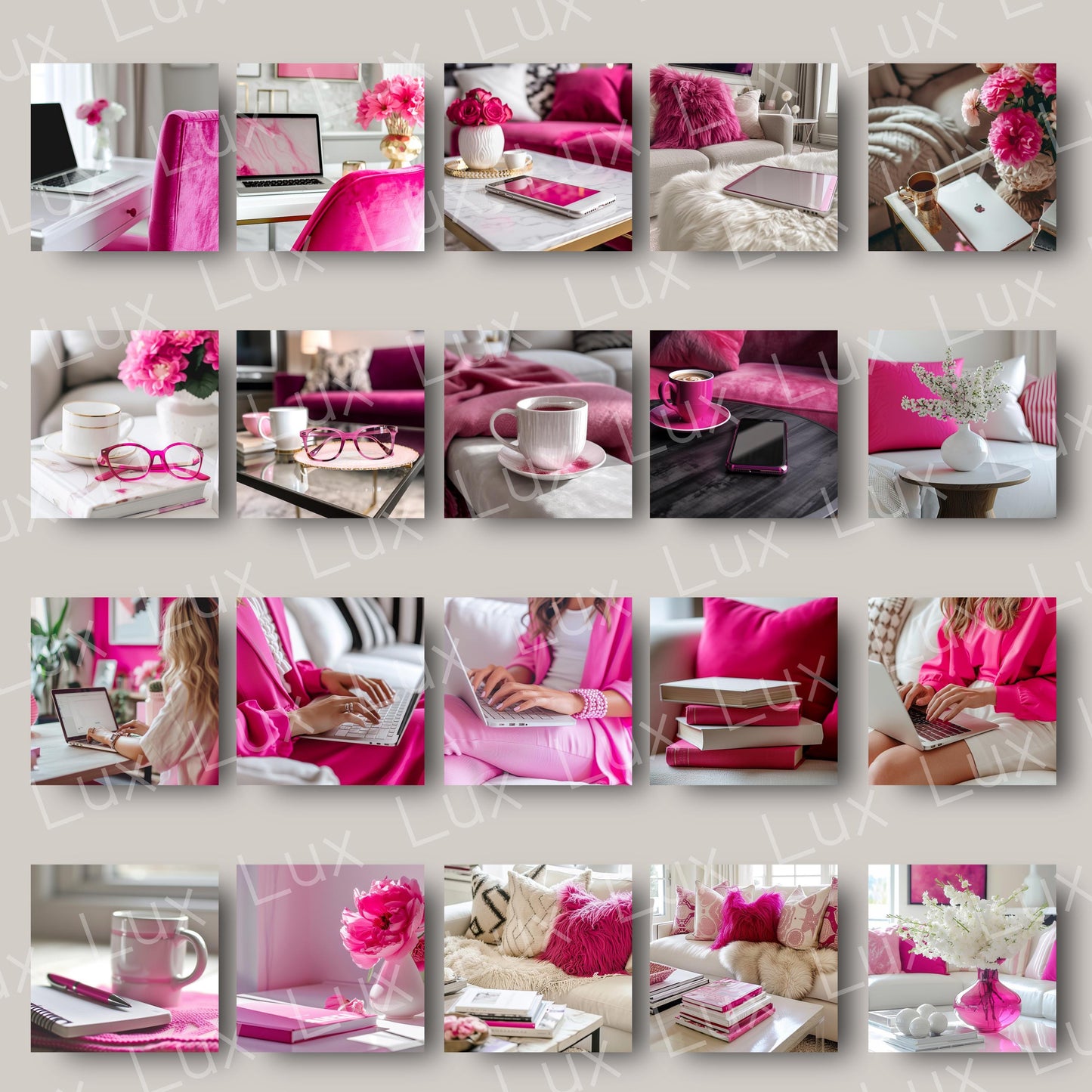 Pink Paradise: 70 Hot Pink Stock Photo Collection for Boss Women, Bold Brands & Chic Content Creation