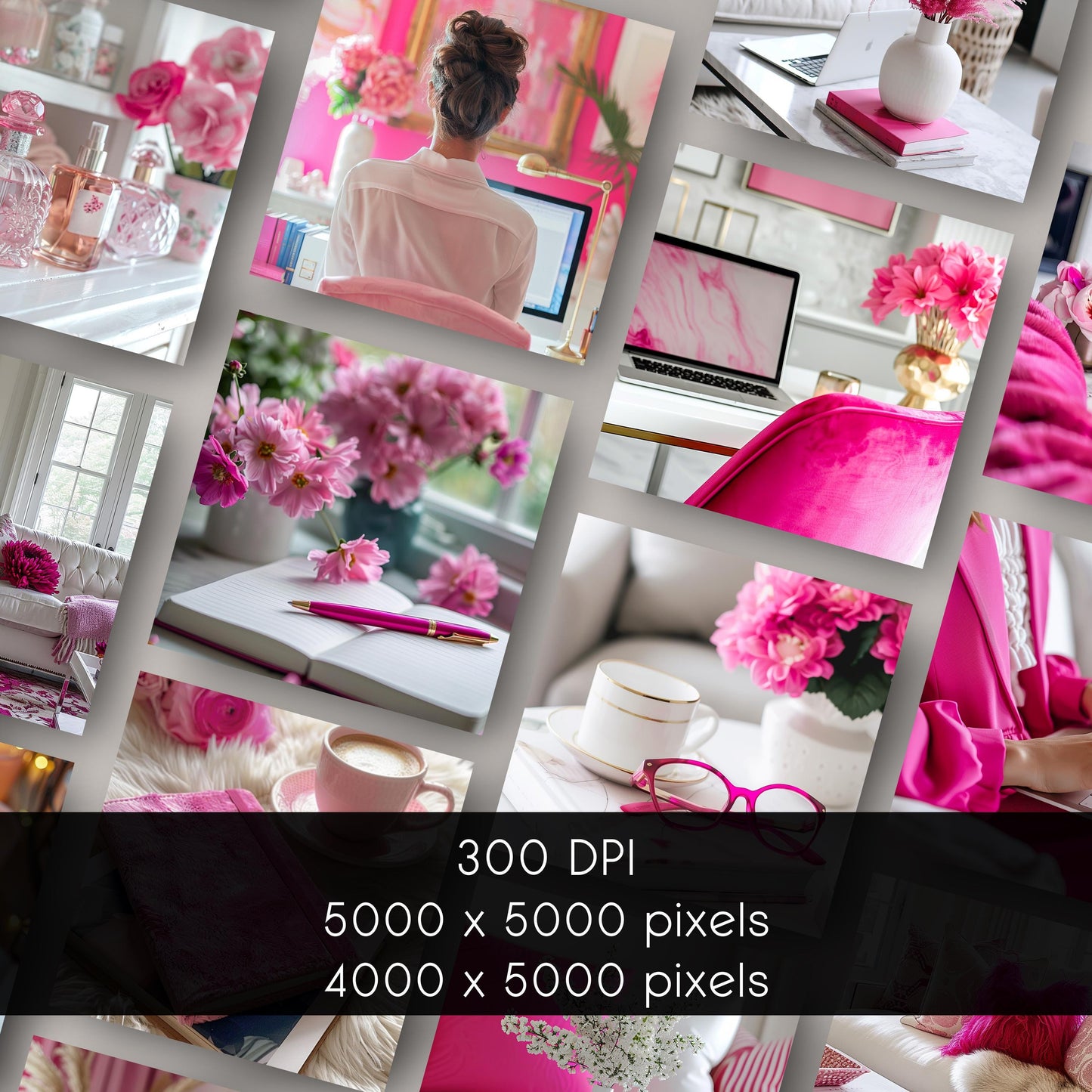 Pink Paradise: 70 Hot Pink Stock Photo Collection for Boss Women, Bold Brands & Chic Content Creation