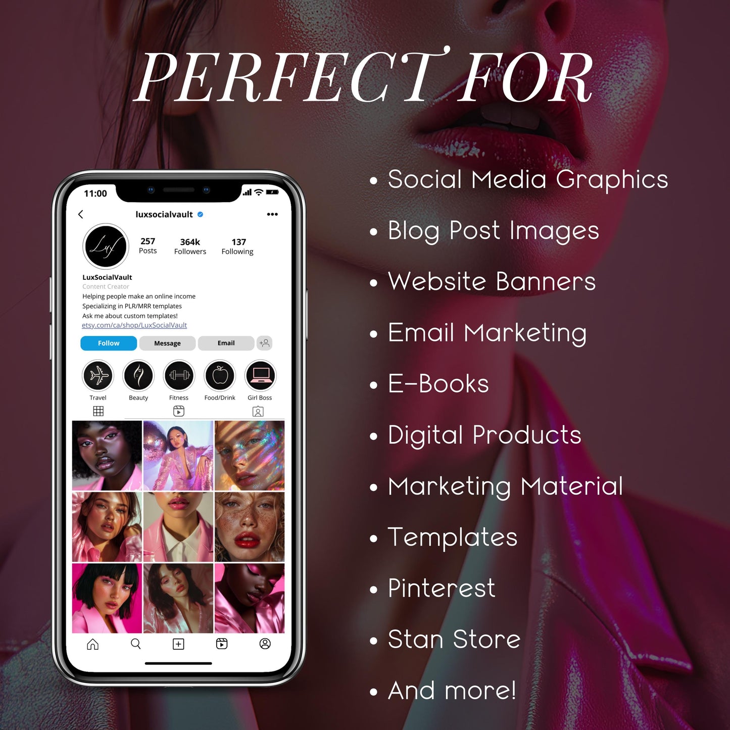 Rosé Radiance: 45 Luxe Stock Photos for Bold Feminine Brands That Want to Glow with Glamour & Confidence