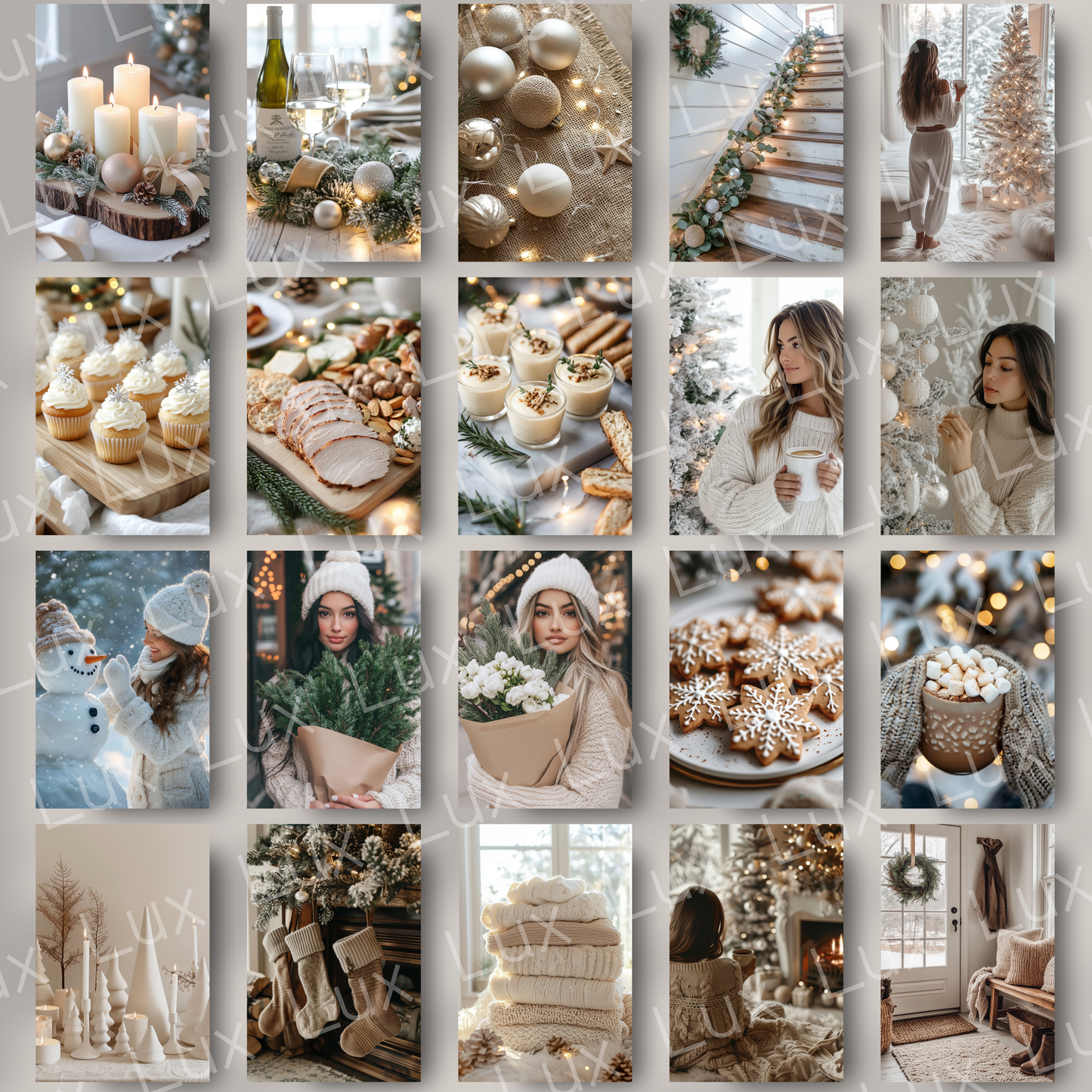 Rustic Charm Christmas Collection – 100 High-Quality Stock Photos for Warm, Nostalgic Holiday Marketing