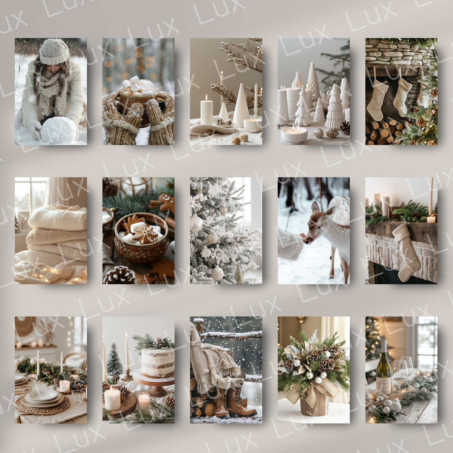 Rustic Charm Christmas Collection – 100 High-Quality Stock Photos for Warm, Nostalgic Holiday Marketing