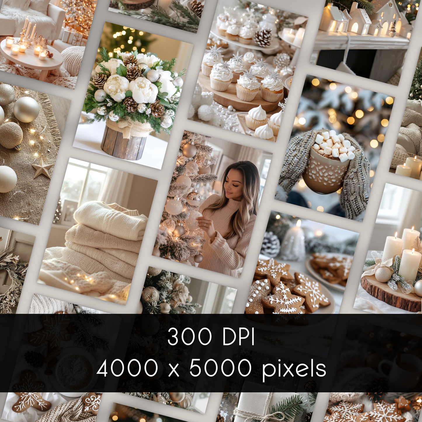 Rustic Charm Christmas Collection – 100 High-Quality Stock Photos for Warm, Nostalgic Holiday Marketing