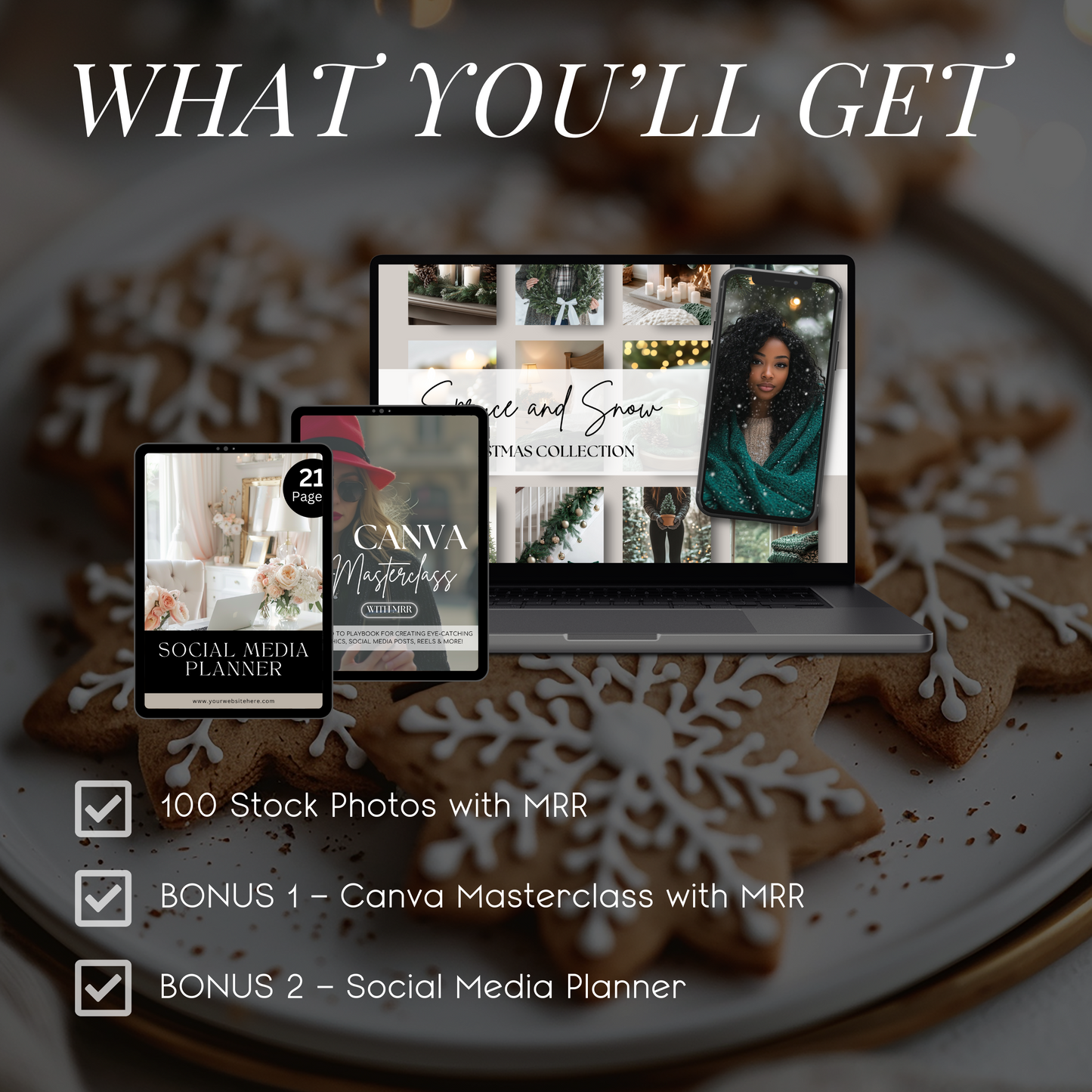Rustic Charm Christmas Collection – 100 High-Quality Stock Photos for Warm, Nostalgic Holiday Marketing