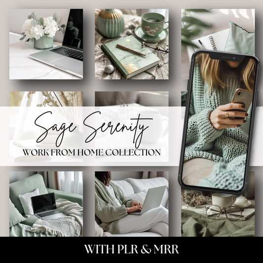 Elevate your brand with the calming elegance of the Sage Serenity Stock Photo Collection – a curated bundle of 35 high-resolution work from home images in soft sage green tones. Perfect for content creators, bloggers, and entrepreneurs looking to add a fresh, minimalist, and peaceful vibe to their digital space.