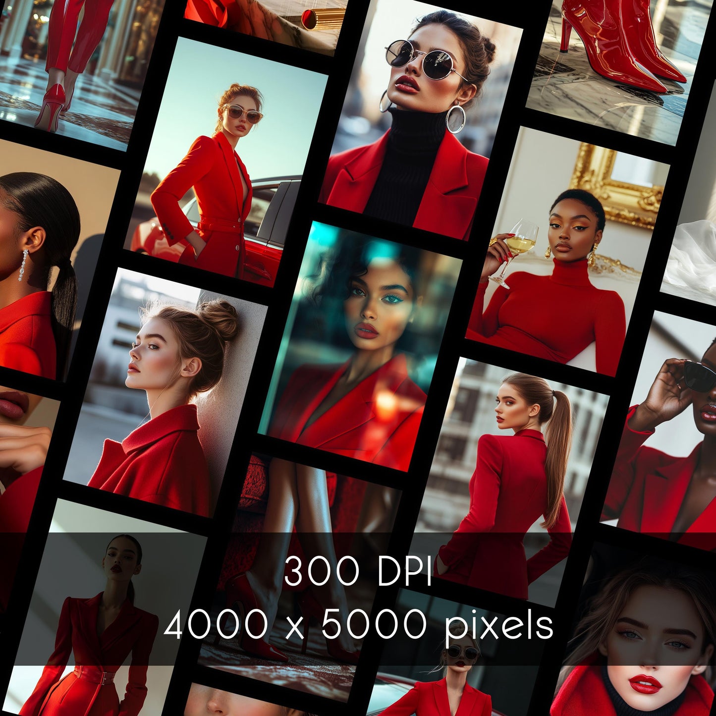 The Scarlet CEO: Editorial Stock Photos for Women Who Own the Room – 45 Red Suit Images for Luxe Branding
