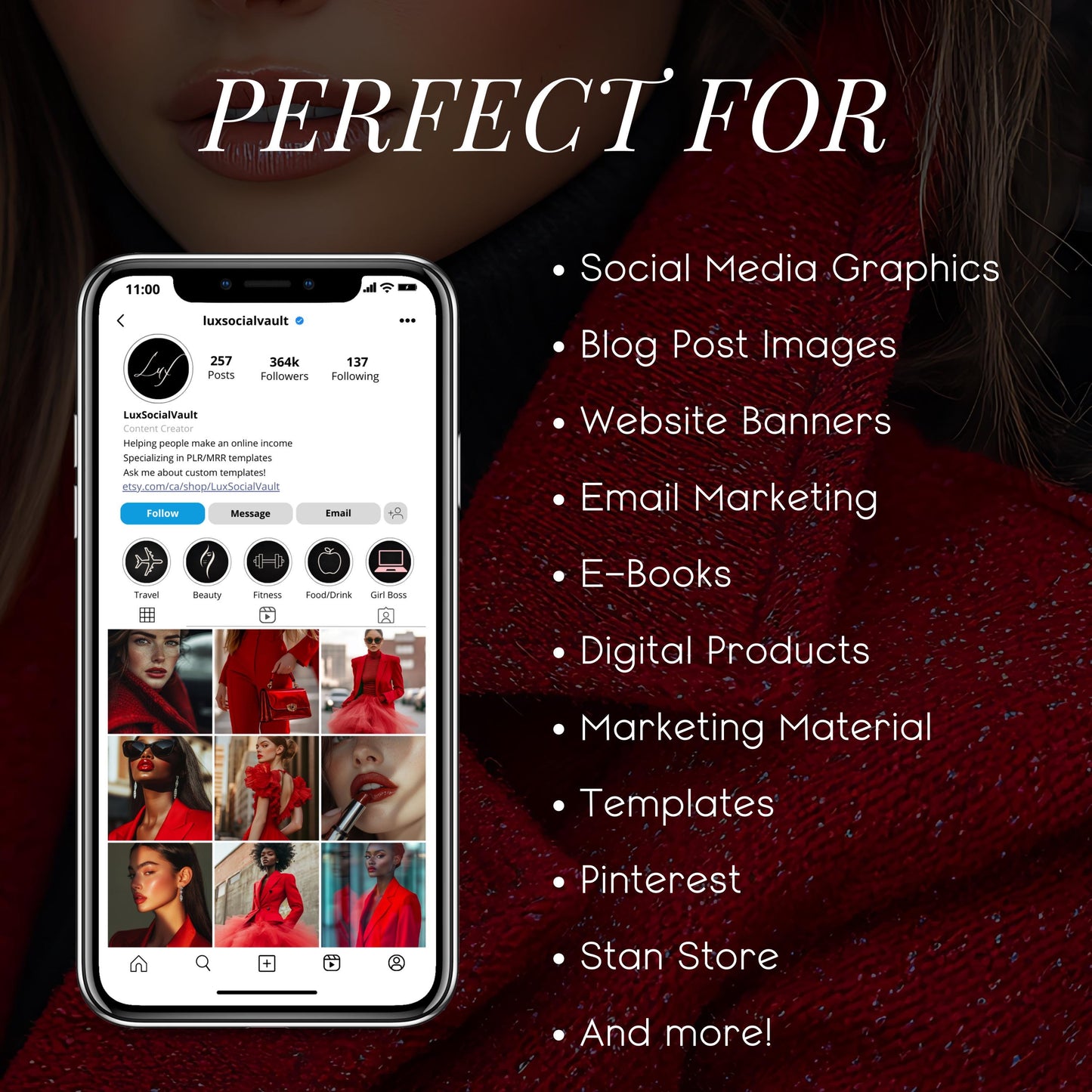 The Scarlet CEO: Editorial Stock Photos for Women Who Own the Room – 45 Red Suit Images for Luxe Branding