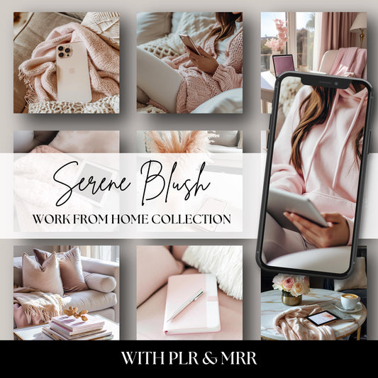 Elevate your brand with the Serene Blush stock photo collection – a dreamy mix of soft pink hues and minimalist home aesthetics. Perfect for bloggers, coaches, and creatives looking to add warmth, elegance, and a calming vibe to their digital content. Ideal for work-from-home inspiration, lifestyle branding, and feminine business visuals.