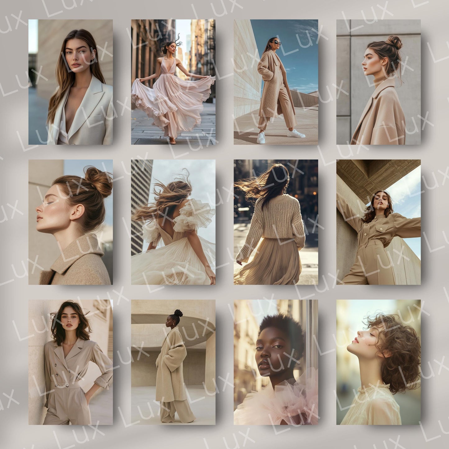 Urban Grace: 45 Neutral Lifestyle & Editorial Stock Photos to Elevate Your Brand Aesthetic